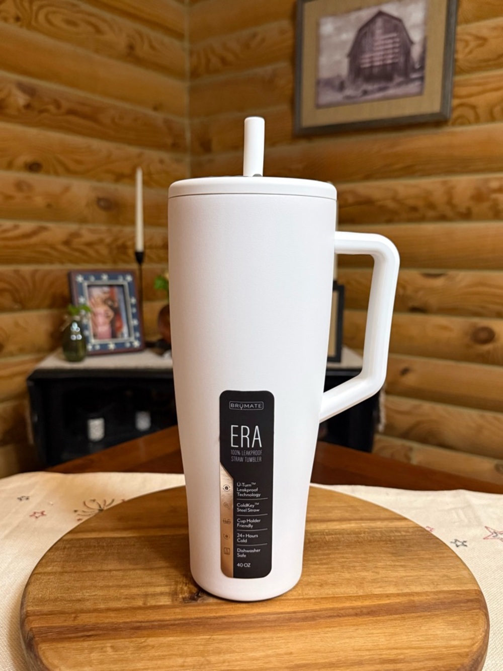 WHITE BRUMATE 40oz Era Leakproof Straw Tumbler